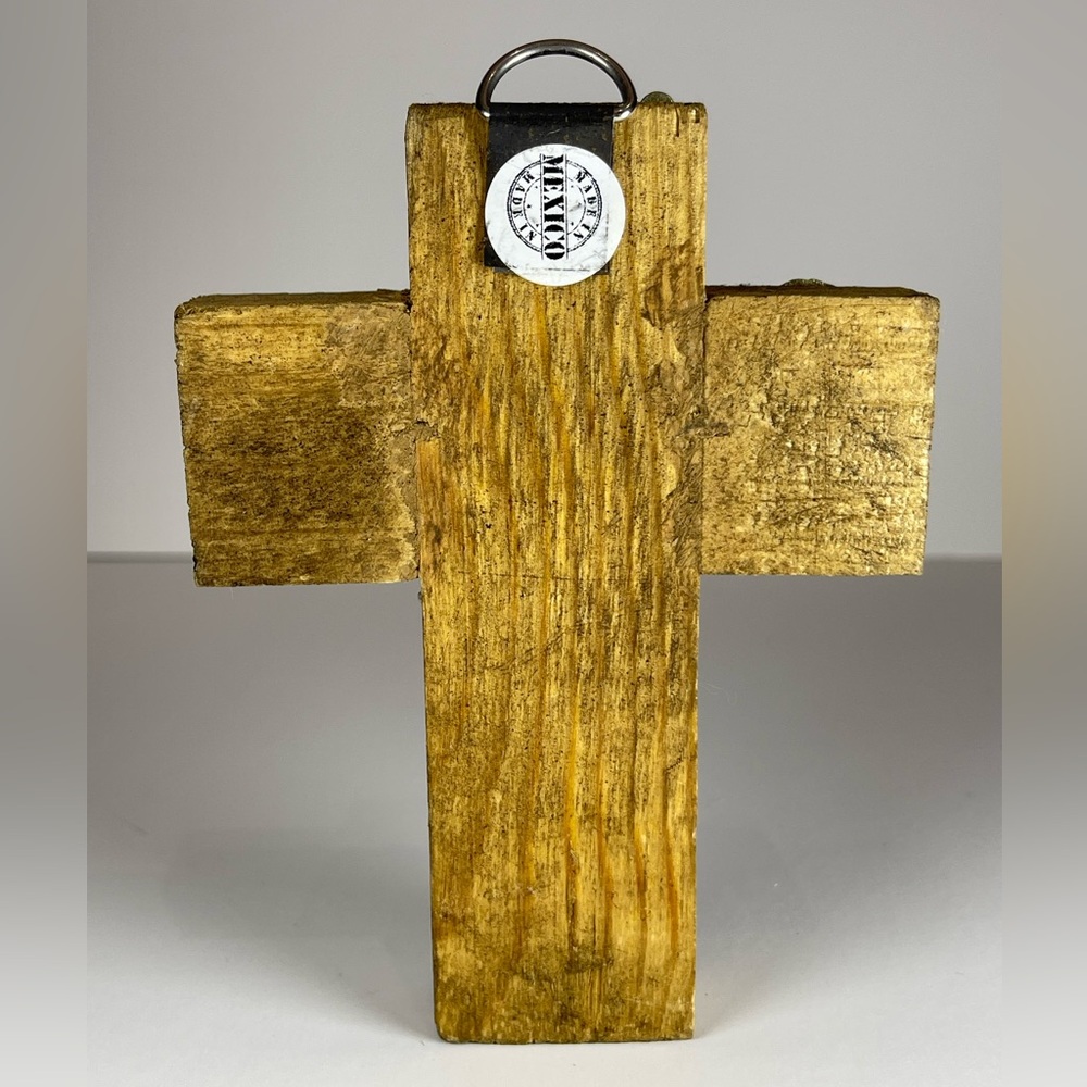 Mexican wooden milagros cross - Picture 2 of 14